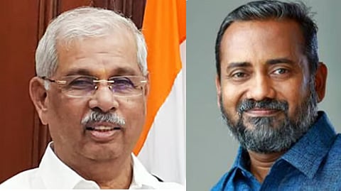 The controversial image had come to the notice of agriculture department officials, who visited Raj Bhavan the previous day to assess preparations for the programme