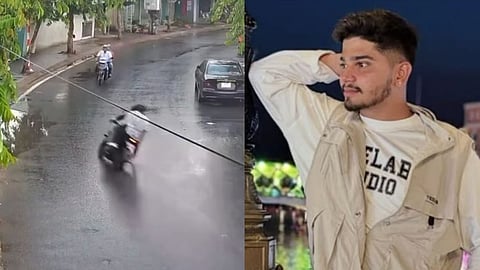 Arshid Ashrit, who was riding a bike, was killed in the accident on Wednesday, his father Arjun said.