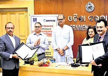 Deputy chief minister KV Singh Deo with officials at the MoU signing ceremony on Friday 