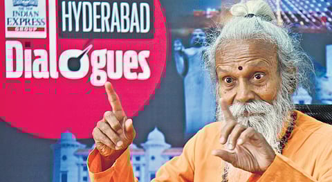 The journey of Swami Bhishmananda Chaitanya Bharathi is extraordinary. 