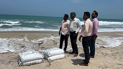 Thoothukudi’s Suganthi Devadason Institute is collecting fish and sediment samples for toxicity tests; results are expected within a week.