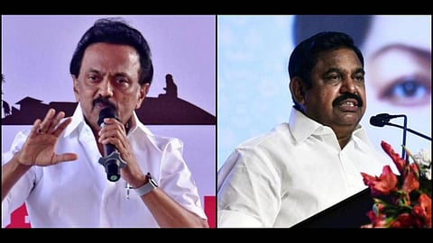 DMK president MK Stalin (L) and Tamil Nadu CM Edappadi Palaniswami.