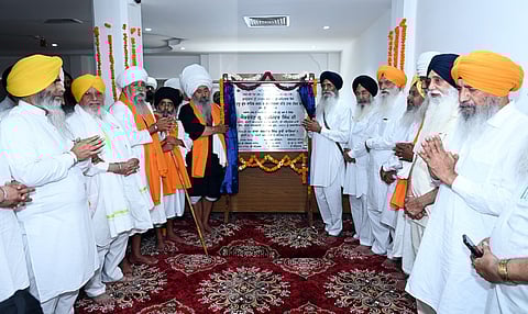 SGPC President Harjinder Singh Dhami at the inaugural ceremony on Tuesday.