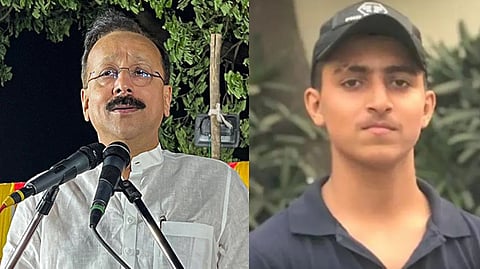 Nationalist Congress Party (NCP) leader and former minister Baba Siddique  (L), Zeeshan Akhtar, a key operative of the Lawrence Bishnoi gang (R)