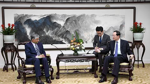Chinese Vice Foreign Minister Sun Weidong met with Indian Ambassador to China Pradeep Kumar Rawat.
