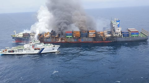 Blaze contained, Singapore vessel to be towed away