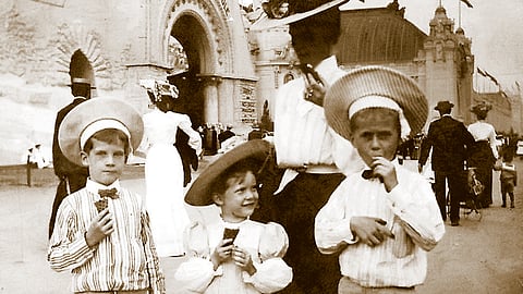 The ice cream cone debuted in 1904 at the St. Louis World’s Fair