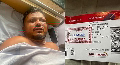 A relative of a victim of the Air India plane crash is comforted as she breaks down at a hospital in Ahmedabad, India, Friday, June 13, 2025.