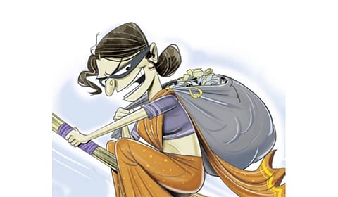 The accused has been identified as Uma of Ilyas Nagar. According to police, Radha RK hired Uma three months ago to take care of her sister Sujatha, who is ill, for a monthly salary of Rs 23,000. 