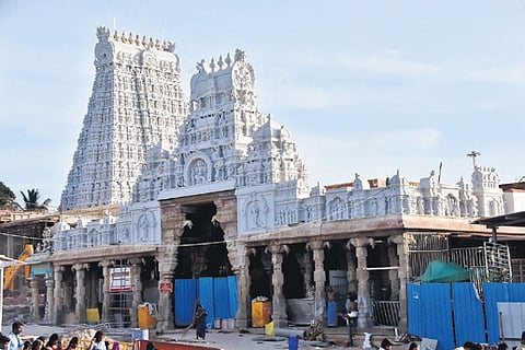 Subramaniya Swamy temple in Tiruchendur.