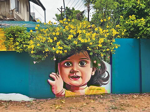 A mural by Nishad V A