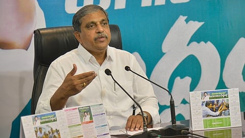 YSRC general secretary Sajjala Ramakrishna Reddy 