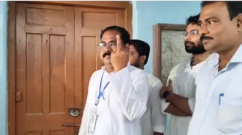 West Bengal bypoll: BJP candidate alleges poll officials put ink mark on his middle finger