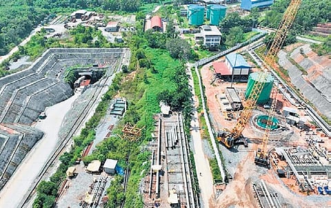 The LPG storage cavern near Mangaluru