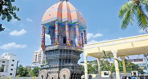 Valluvar Kottam was one of Karunanidhi’s ambitious projects, for which he himself laid the foundation stone, said DMK spokesperso.