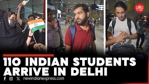 110 Indian students safely arrive in Delhi from Iran amidst ongoing war in Middle East