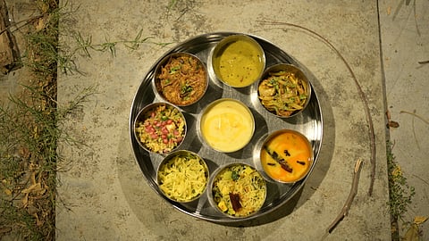Mango-centric thali at Bazm-e-Aam