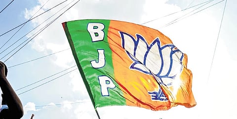 Image of the BJP flag used for representational purposes only.
