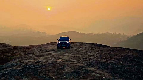A still from the Tata Harrier.EV ad