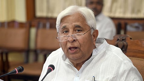 Residents have to give their thumb prints and the machine automatically takes their photo. 