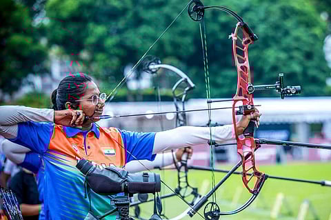 Tejal Salve was part of a record-breaking compound archery team recently