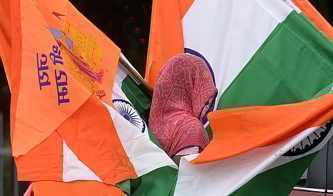 BJP leader N Sivarajan noted that requests to make saffron the national flag have been submitted to the Prime Minister’s Office multiple times in the past.