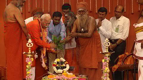 Rashtriya Swayamsevak Sangh (RSS) chief Mohan Bhagwat attended the centenary celebrations of Perur Aadheenam and RSS in Coimbatore on Monday. 