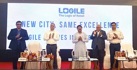 Electronics and IT Minister Mukesh Mahaling inaugurating the Global Innovation Centre of Logile in Bhubaneswar on Monday.