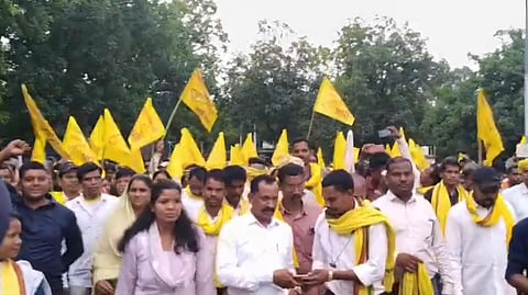 Villagers conducted peaceful protests against mining and transportation operations.