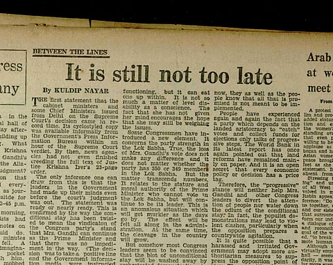 The last caution before declaration of Emergency