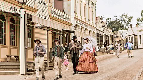 A town for gold diggers