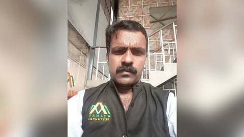 Radhakrishnan of Manikandan Chal who was swept away by floodwaters while crossing Pooyamkutty river in Kuttampuzha on Wednesday