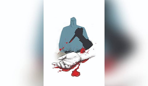 The victim was invited for dinner on the last day of the event. En route, the victim, who had gone to a bar, fought with three men.