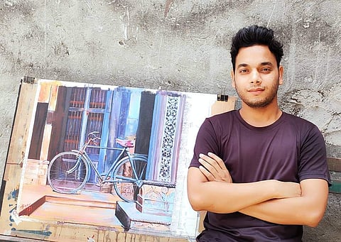 Painter Mohd Israr's search of lost time in Old Delhi 
