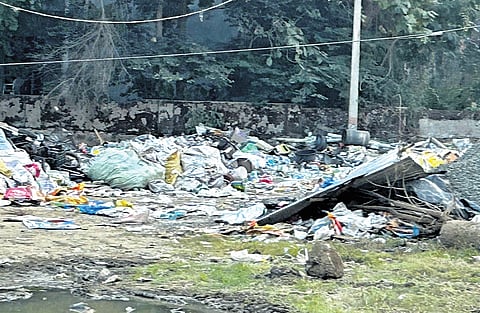 Temple town Bhadrachalam is looking very unhealthy due to lack sanitation and drainage cleaning for last two months. Due to reducing salaries half of out sourcing workers are absent