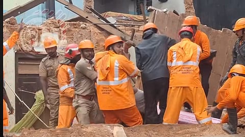 Three migrant workers die after building collapses in Thrissur's Kodakara 