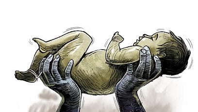  According to police, the couple wrapped the newborn in cloth and threw him out of the bus. The bus driver, who witnessed something being discarded from the vehicle, questioned the couple. 