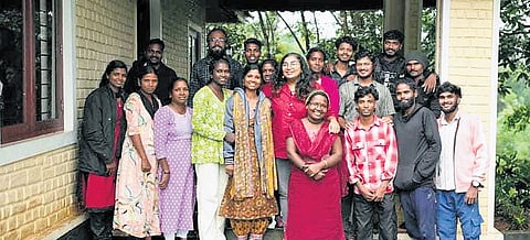 People from the tribal community in Wayanad participating in the
fellowship programme.