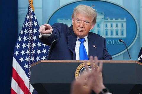 US president Donald Trump