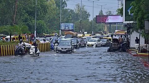 Sahibabad, Delhi-NCR, struggles with severe traffic jams and waterlogging