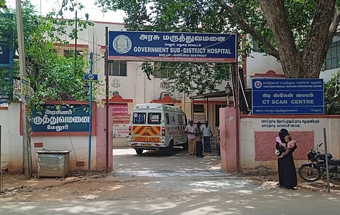 Front entrance of Melur Government Hospital.