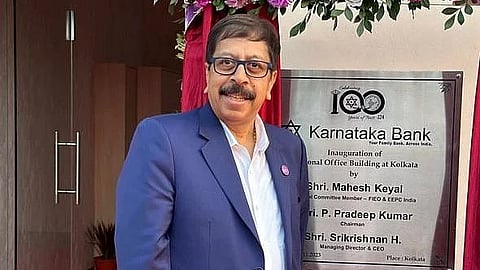 Karnataka Bank's Managing Director & CEO, Srikrishnan Hari Hara Sarma, has resigned from his position.