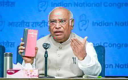 Congress president Mallikarjun Kharge.