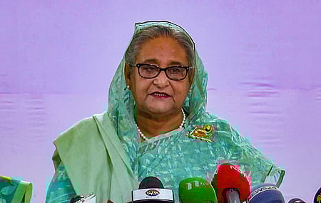 Bangladesh’s ousted Prime Minister Sheikh Hasina.