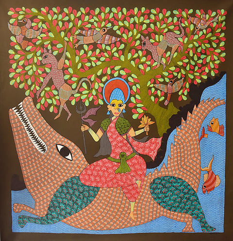 Nakul Pusham's painting of a deity