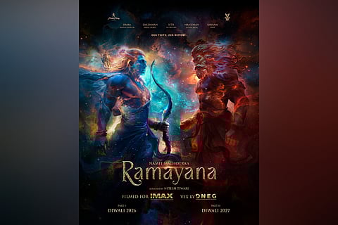 "Ramayana" features Ranbir as Lord Rama, "KGF" star Yash as Ravana and Sai Pallavi as Goddess Sita as Sunny Deol as Lord Hanuman and Ravie Dubey as Lord Lakshman.