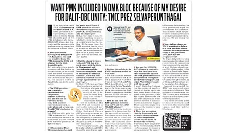 A screengrab of the interview.