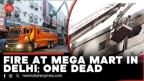 One killed as fire breaks out at Vishal Mega Mart in Delhi's Karol Bagh