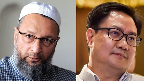‘We are not asking for more than what the majority gets,’ says Owaisi as Rijiju defends Modi govt’s schemes for minorities