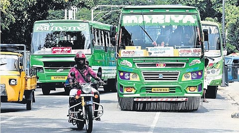 The private bus operators announced the strike plan following the failure of talks between the joint committee members and the state transport commissioner on Monday.
